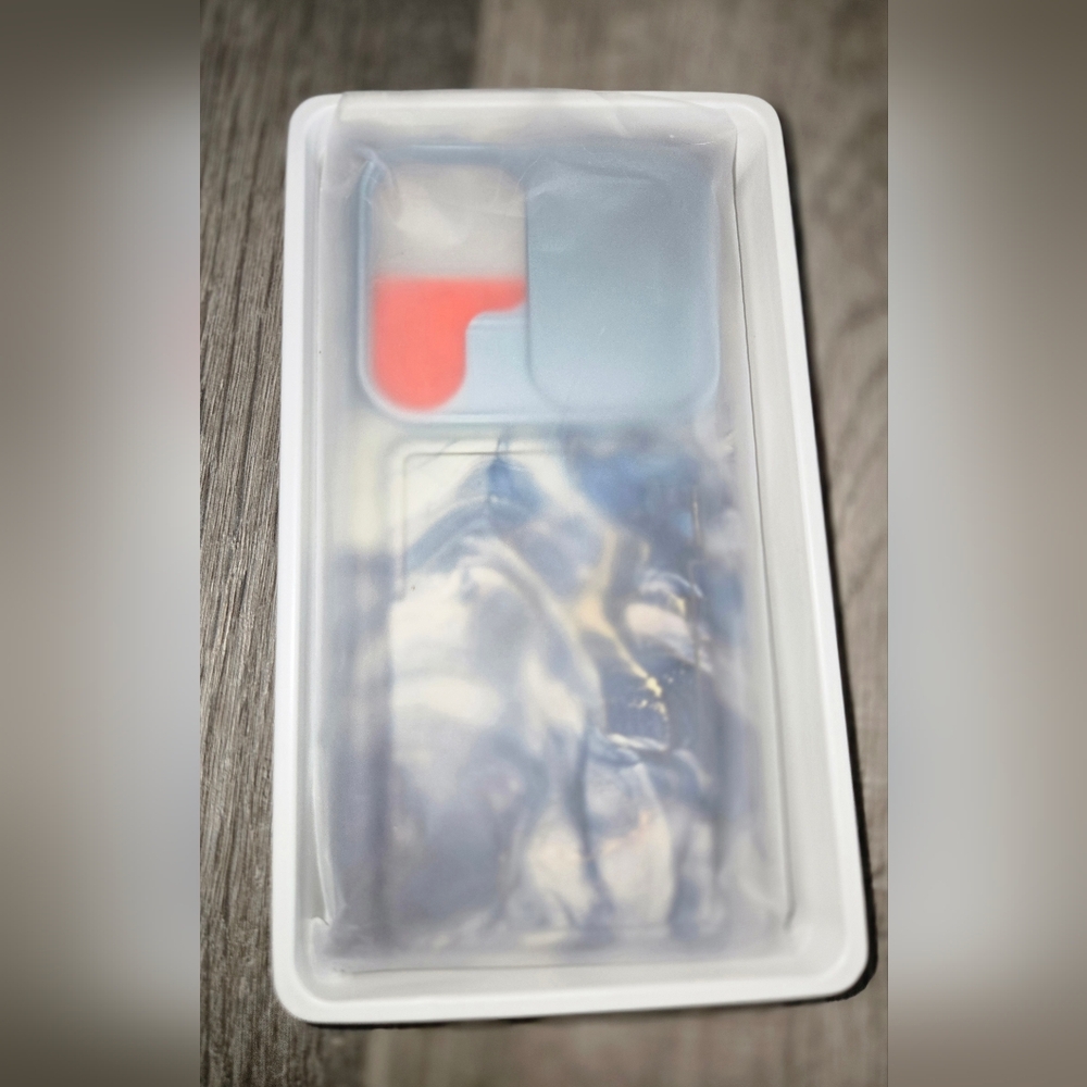 Samsung S24 Phone Case, Polar Cloud Blue Marble Phone Case & Screen Protector - Picture 12 of 15